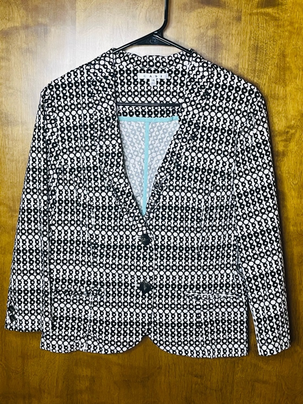 Cabi Printed Blazer Jacket – Size 14